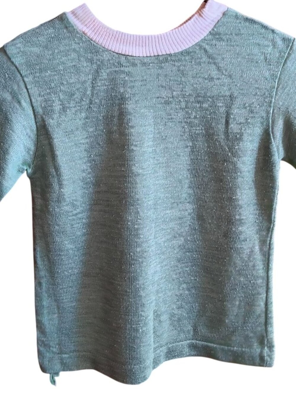 True Vintage T-shirt Boys 4 Single Stitch Sage Green T-shirt 1970's Buttery Thin